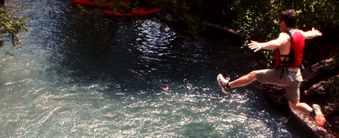 Guy Jumping into Water